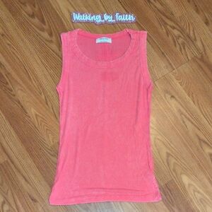 Zenana Hot Pink Fitted Sleeveless Tank Top